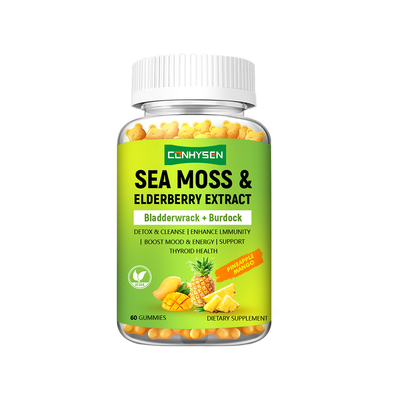 Deniz Moss Gummies Tiroid Sağlığını Korur Bladderwrack ile OEM / ODM Tedarikçisi