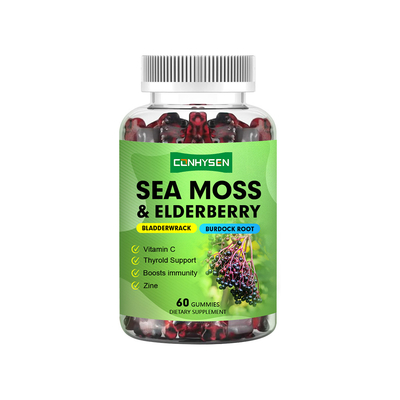 C vitamini ile deniz yosunu sakızları Antioksidan desteği için çinko tedarikçi fabrikası