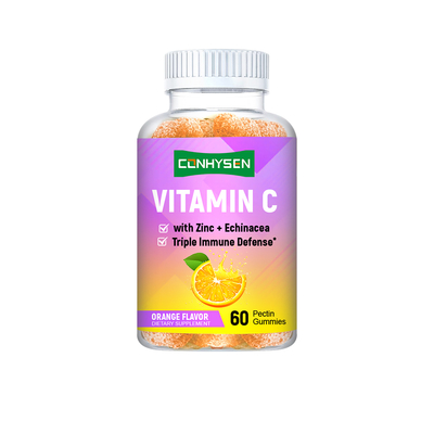 Fabrika C Vitamini Sakızları Portakal Aroması Özel Etiket Kalp Sağlığını Destekle