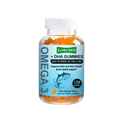 Turuncu Tatlı Omega 3 Sakızları Fabrika Tedarikleri Beyin ve Göz Sağlığını Artırır