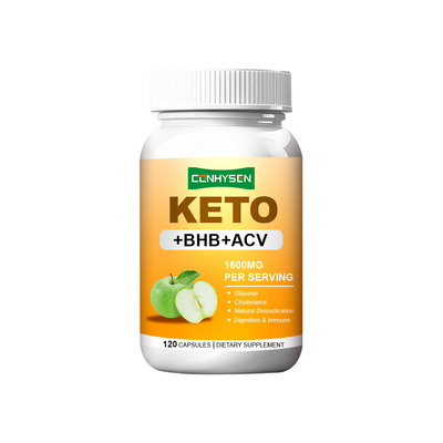 BHB ACV 1600mg ile Keto Kapsülleri Fabrika Doğrudan Sindirim Bağışıklık Desteği