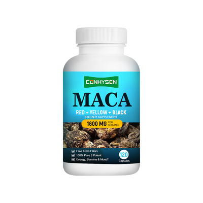 Bağışıklığı arttırır, ruh halini düzenler 100% Saf Maca Kapsülleri Ek Üretici