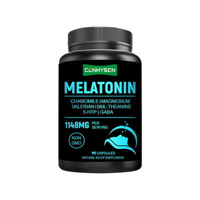 Özel Melatonin Kapsülleri 1148mg Fabrika Doğrudan Uyku Kalitesini Artırır Yatmadan Önce